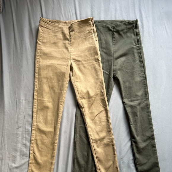 Tan and Dark Green Pants - Picture 10 of 10